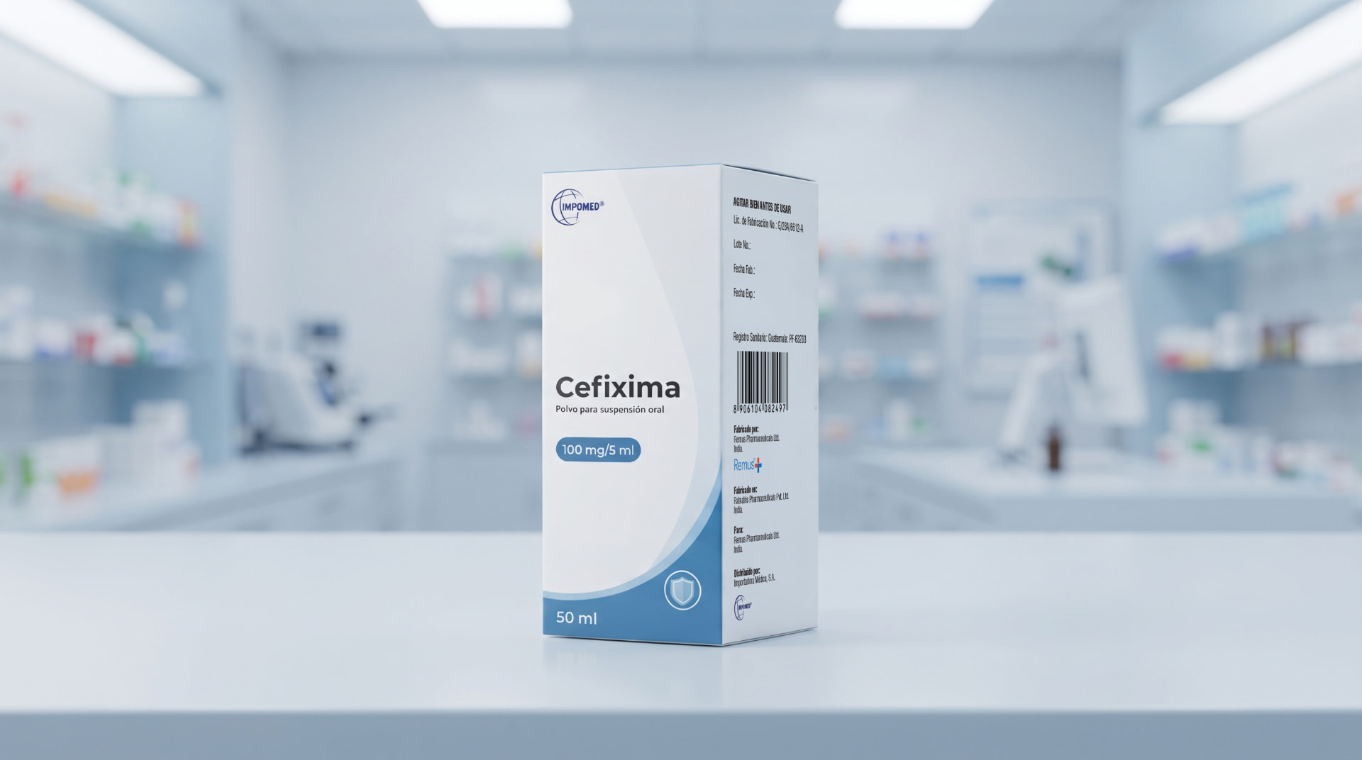 Cefixima 100 mg / 5 ml